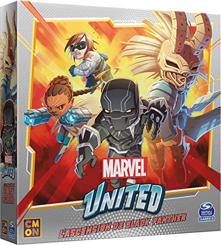 - CMON - MARVEL UNITED Expansion: The Rise of Black Panther - Giochi da tavolo - di carte - Gioco cooperativo - per Adulti e Bambini dai 14 anni - Versione Francese