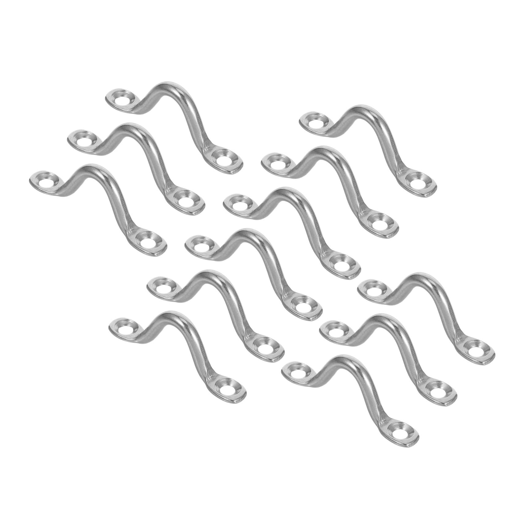 Maniglie Argento in Acciaio Inox 316 Set da 12 Pezzi per Yacht Superficie Liscia e Finitura Raffinata per Kayak e Piccole Imbarcazioni