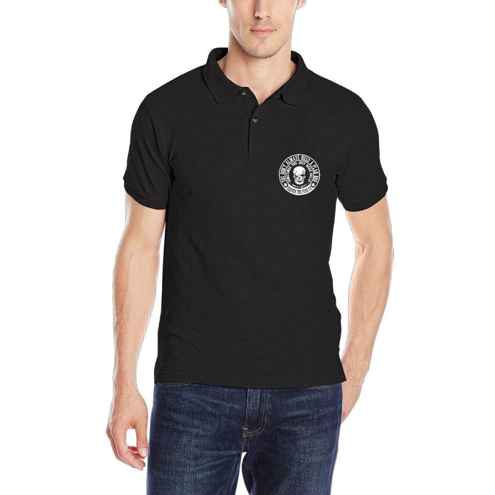 You Don't Always Need A Plan Bro Men Tee Band Logo Print Golf Polo T Shirt