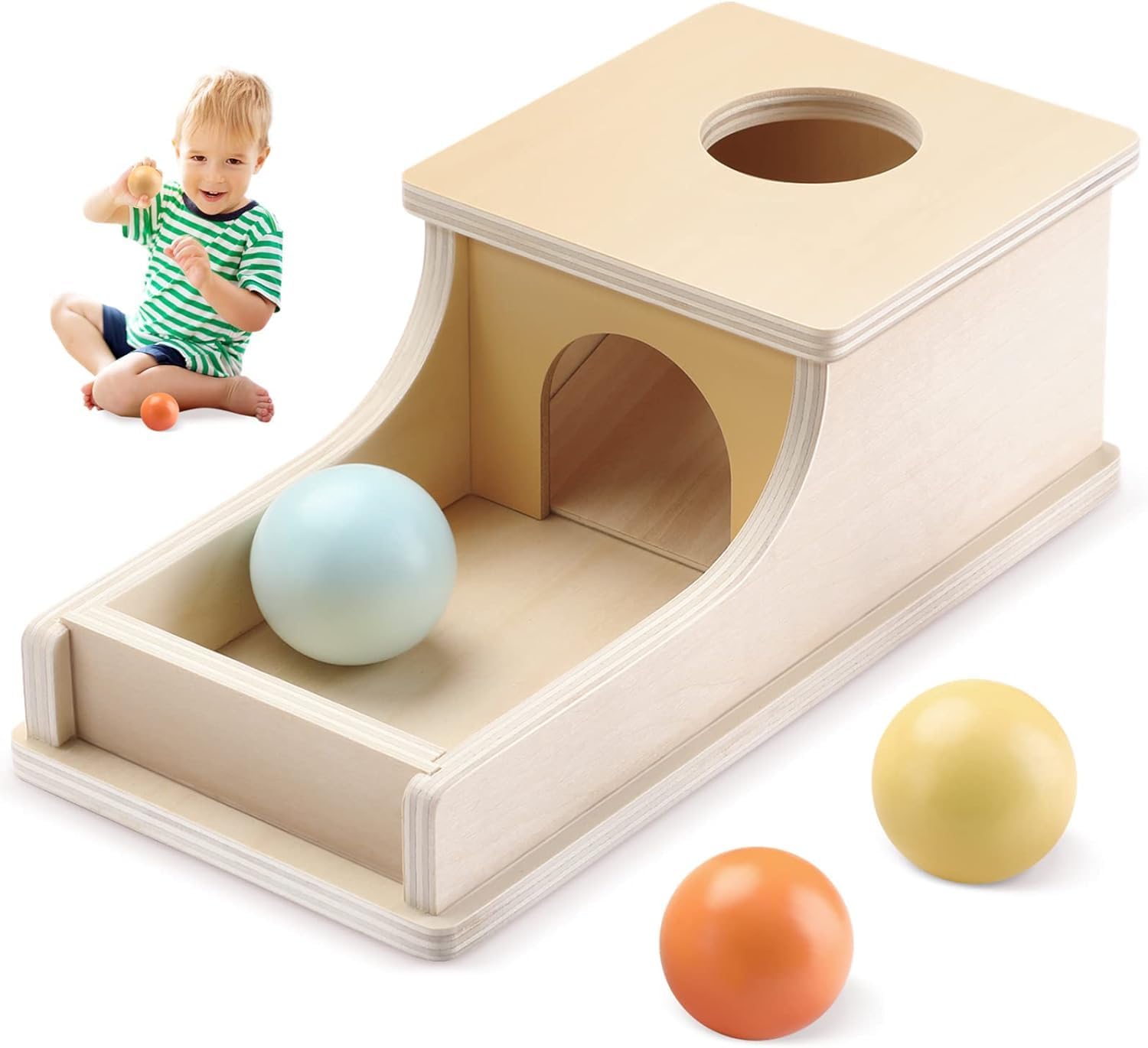 Caja de permanencia con bandeja - Montessori para todos
