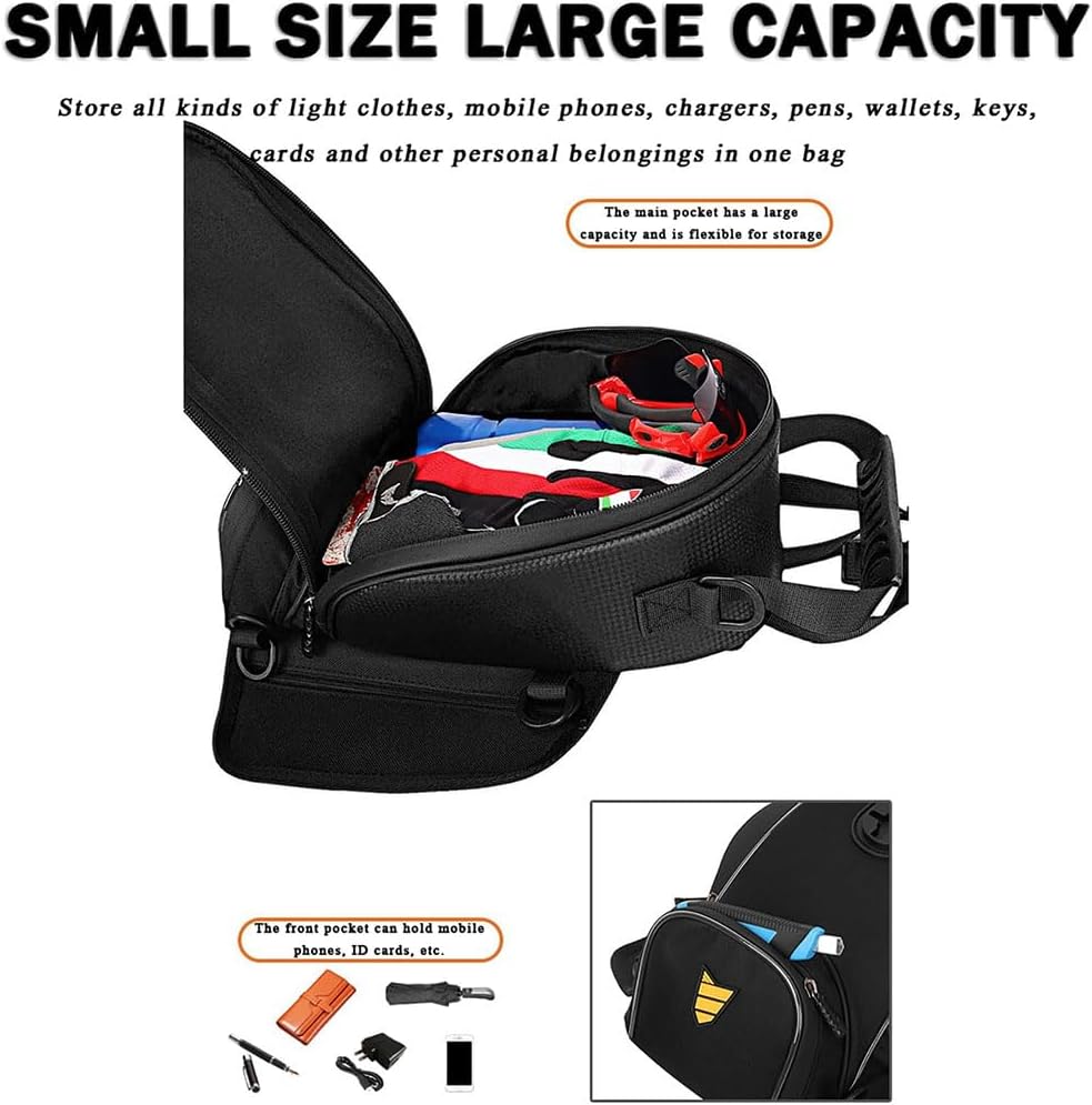 Motorcycle Tank Bag for Triumph Street Triple Union Jack, Gas Tank Pouch Motorcycle Waist Pack Waterproof Touch Screen Phone Pouch