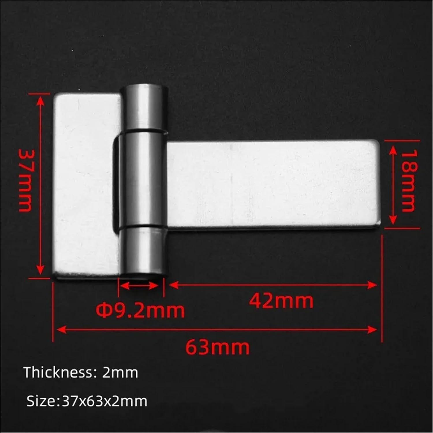 304 Stainless Steel T-Shaped Hinge, Industrial Equipment Bearing, Door and Window Hardware Accessories, Small(No Hole)