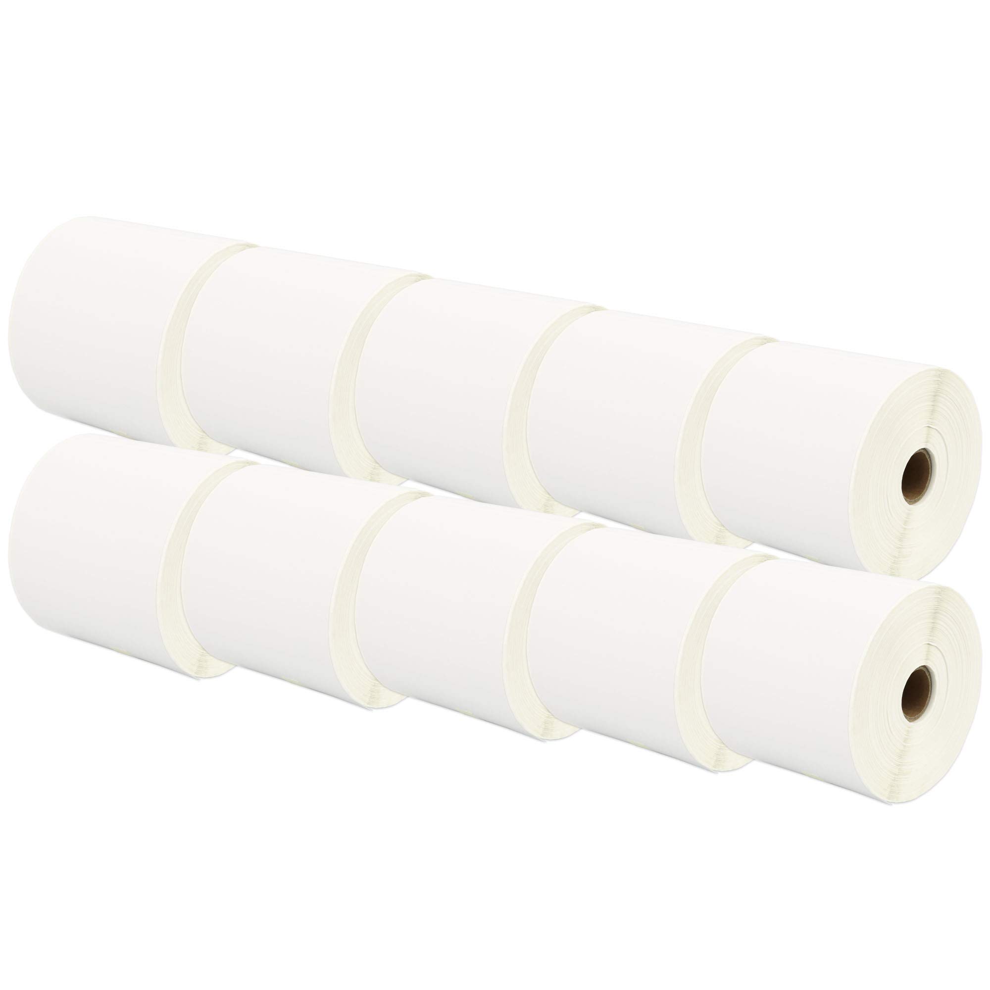 10 Compatibles Rouleaux 100mm x 150mm Étiquettes thermique pour Zebra GK420d GK420t GC420d GX420d GX420t GC420t GX430t GT800 LP2844 TLP2844 Citizen CL-S521 CL-S621 CL-S631 (500 Étiquettes par Rouleau)