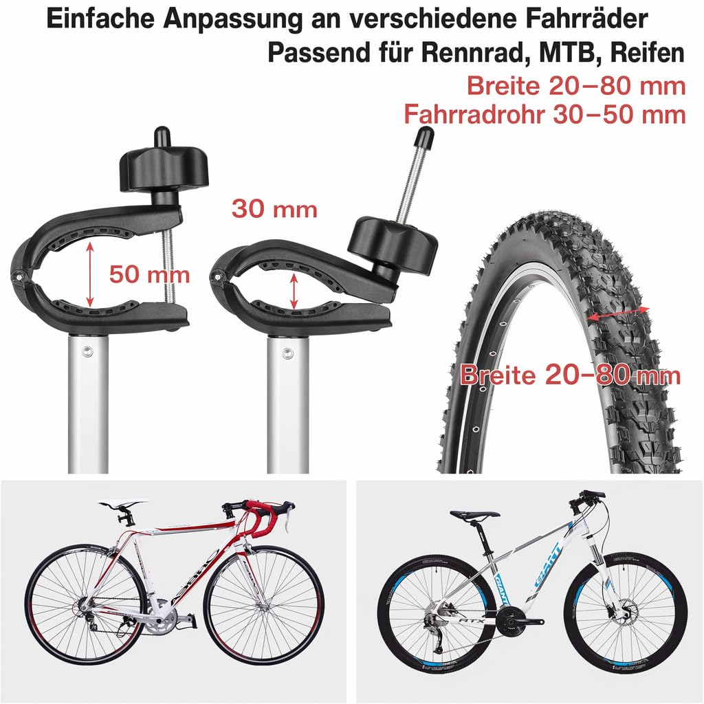 Fahrradträger für Anhängerkupplung 2 Fahrräder e-Bike 60kg,Auto Fahrradträger Anhängerkupplung mit Rücklicht und Kennzeichenhalter, Abschließbar,Kupplungsträger für Ebike (Fahrradträger)