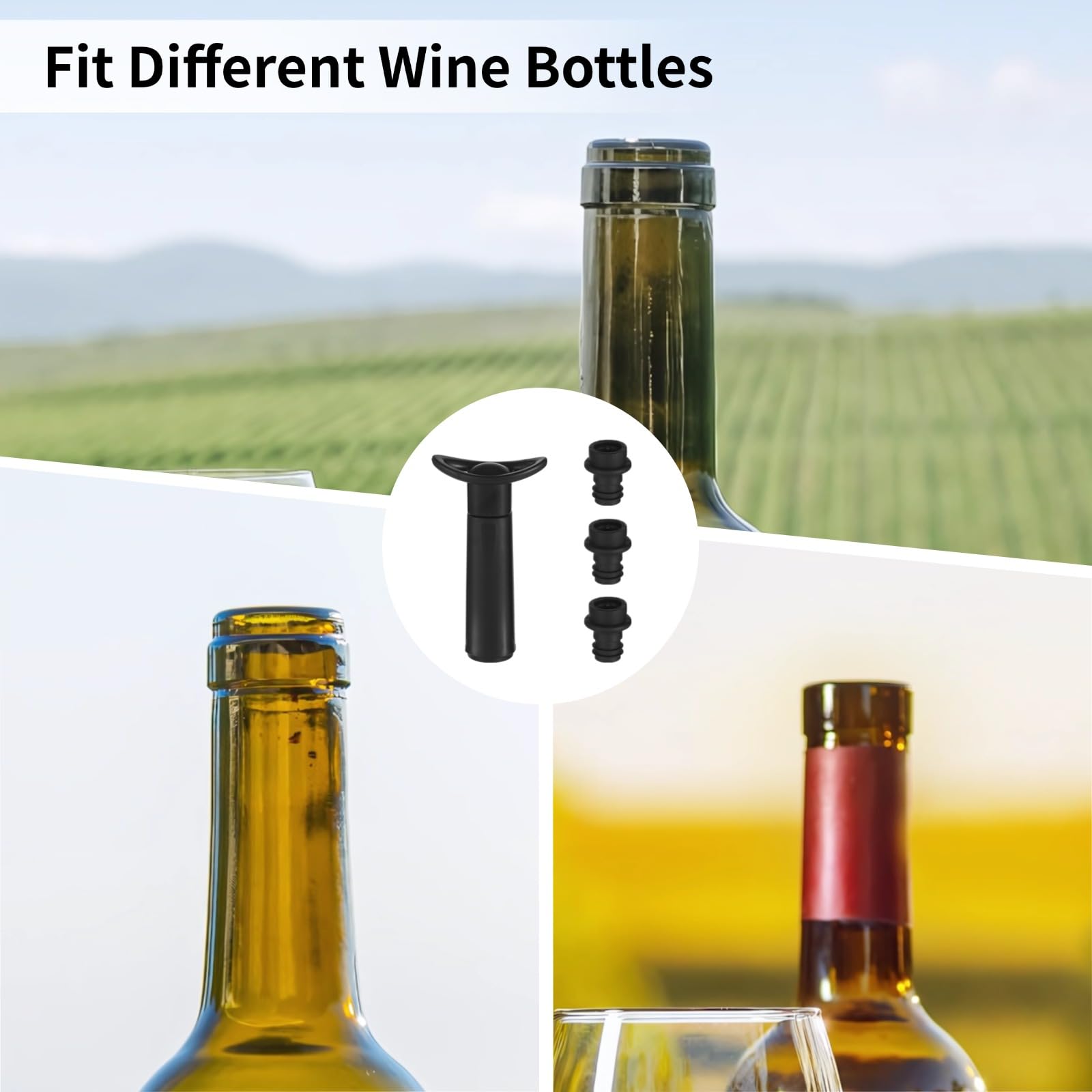 Juego de 32 bombas de vacío para ahorro de vino, con 2 bombas y 30 tapones, conservadores de vino reutilizables, protectores de botellas, selladores de botellas para cocina, fiesta