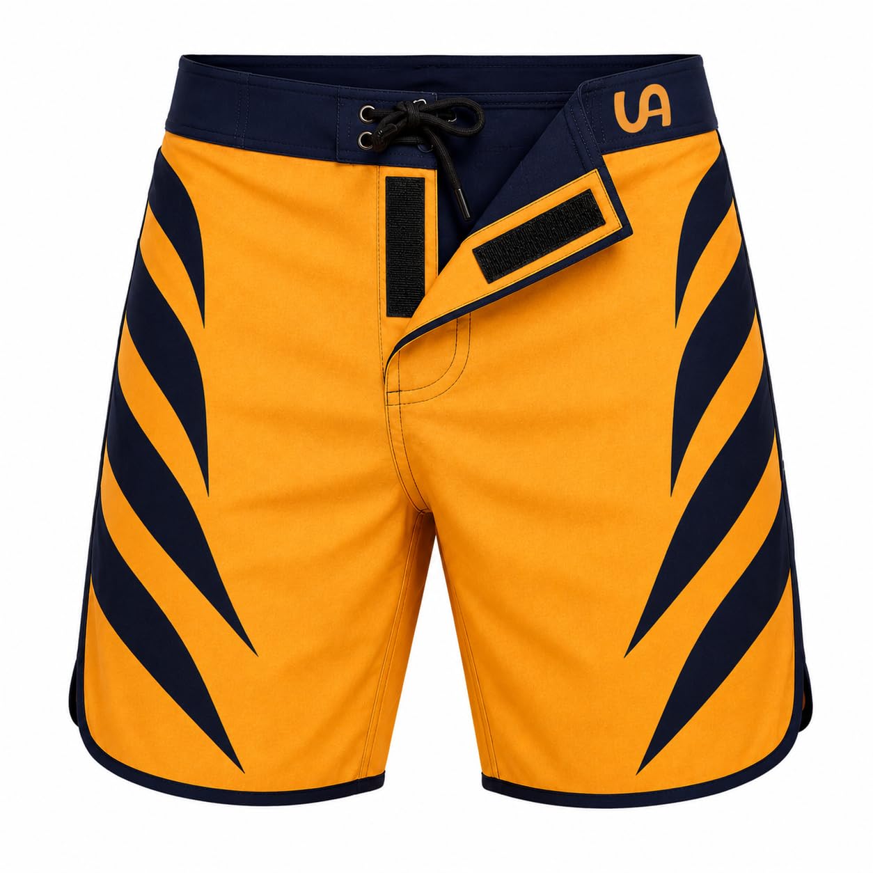 Men's Physique Competition Shorts – Sable Bright | 4-Way Stretch Bodybuilding Stage Shorts for Men | Lightweight Performance Board Shorts for Fitness Contest, Posing & Beach Wear