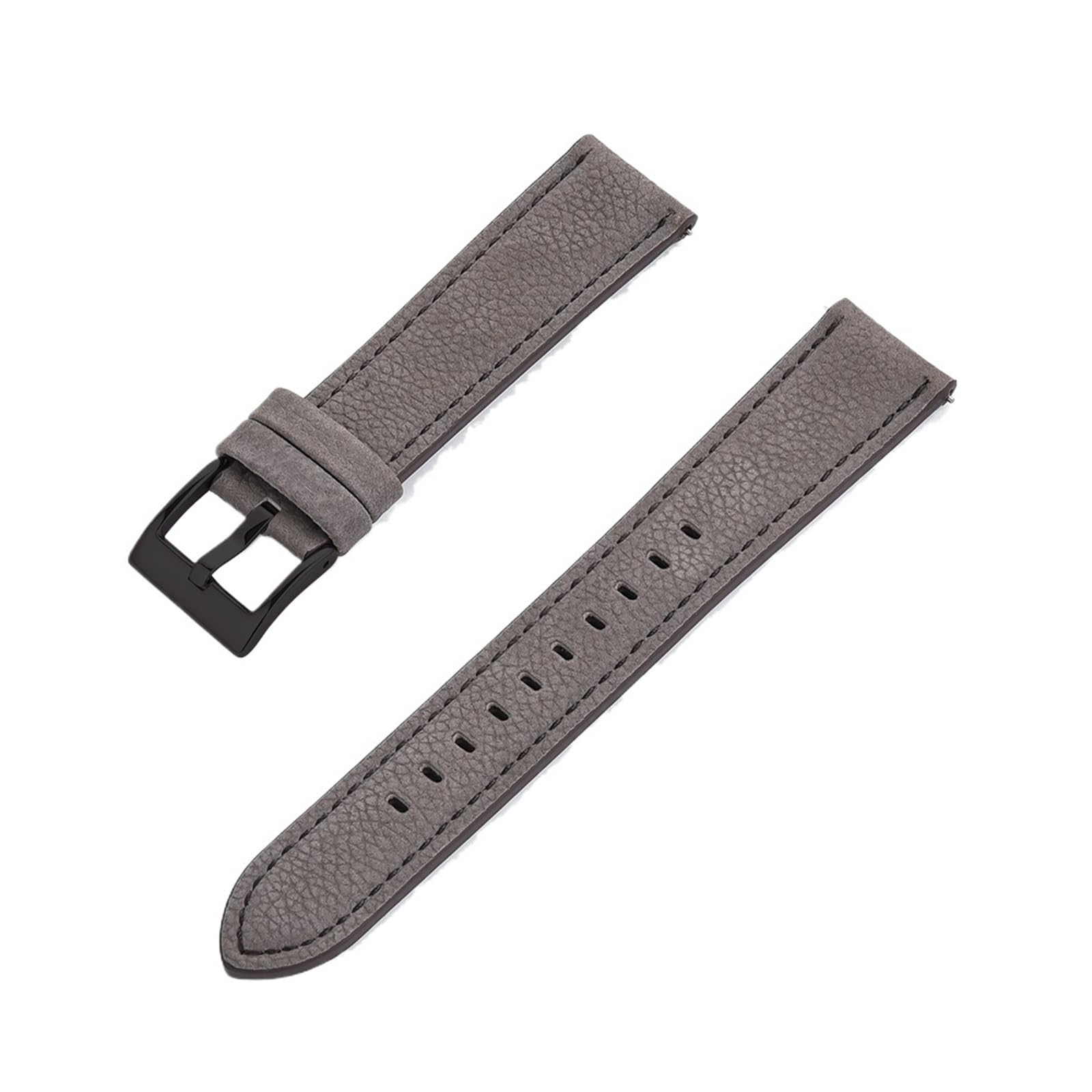 Run Ken Uhrenarmband Aus Weichem Litschi-Leder Mit Schnellverschluss, 20 Mm, 22 Mm, Langlebige Armbänder, Ersatzarmbänder