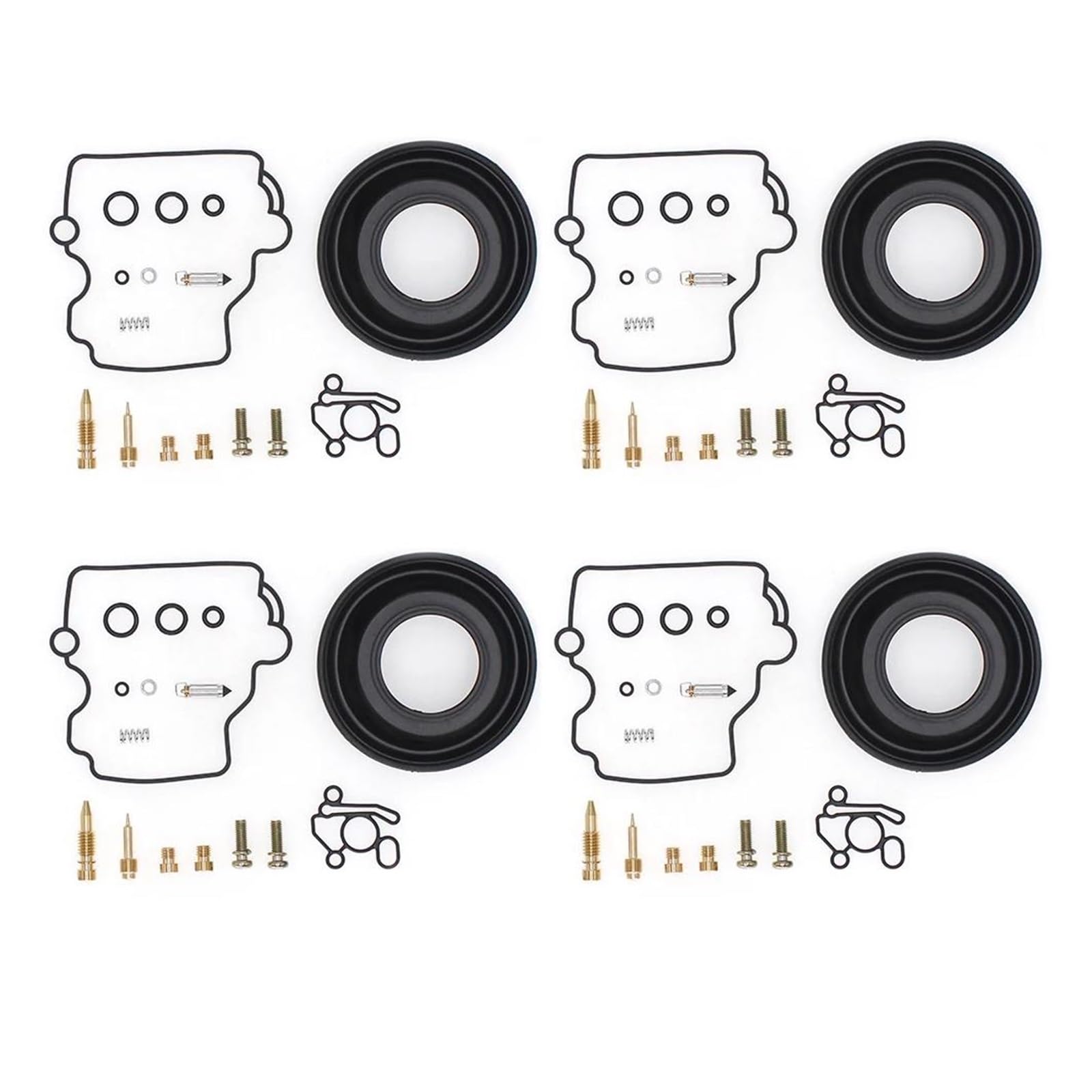 4 Sets for SU&ZUKI RF600R RF900R Carburetor Repair Kit Carb Rebuild Set Vacuum Diaphragm Float Valve Gasket