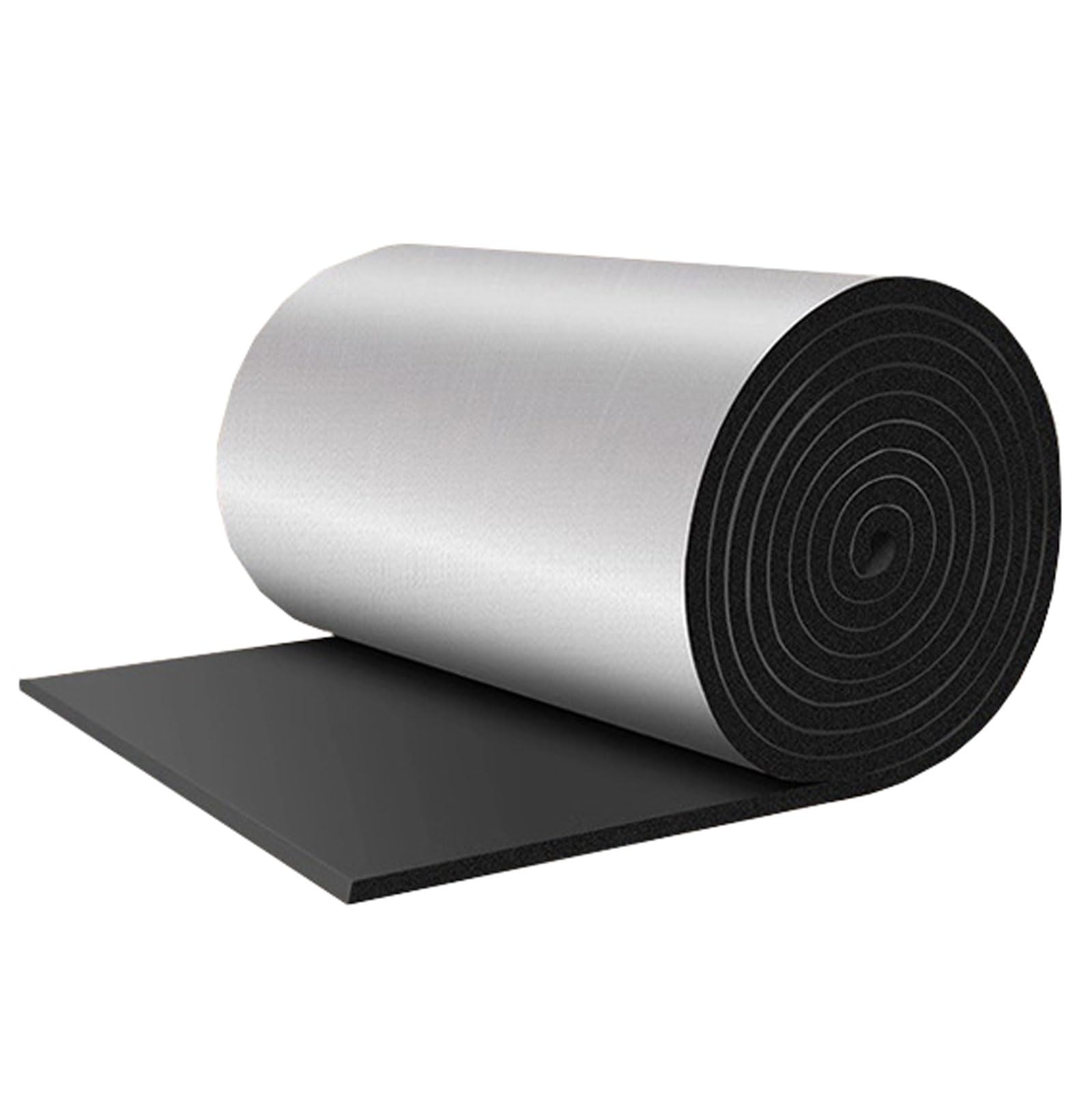 AITAF Self Adhesive Reflective Aluminium Foam Insulation 5mm Thick Heat Reflecting Insulation Roll Energy Saving Deflector Foil Sheet Heat Diverter Wall Insulator (Size : 1mx1m)