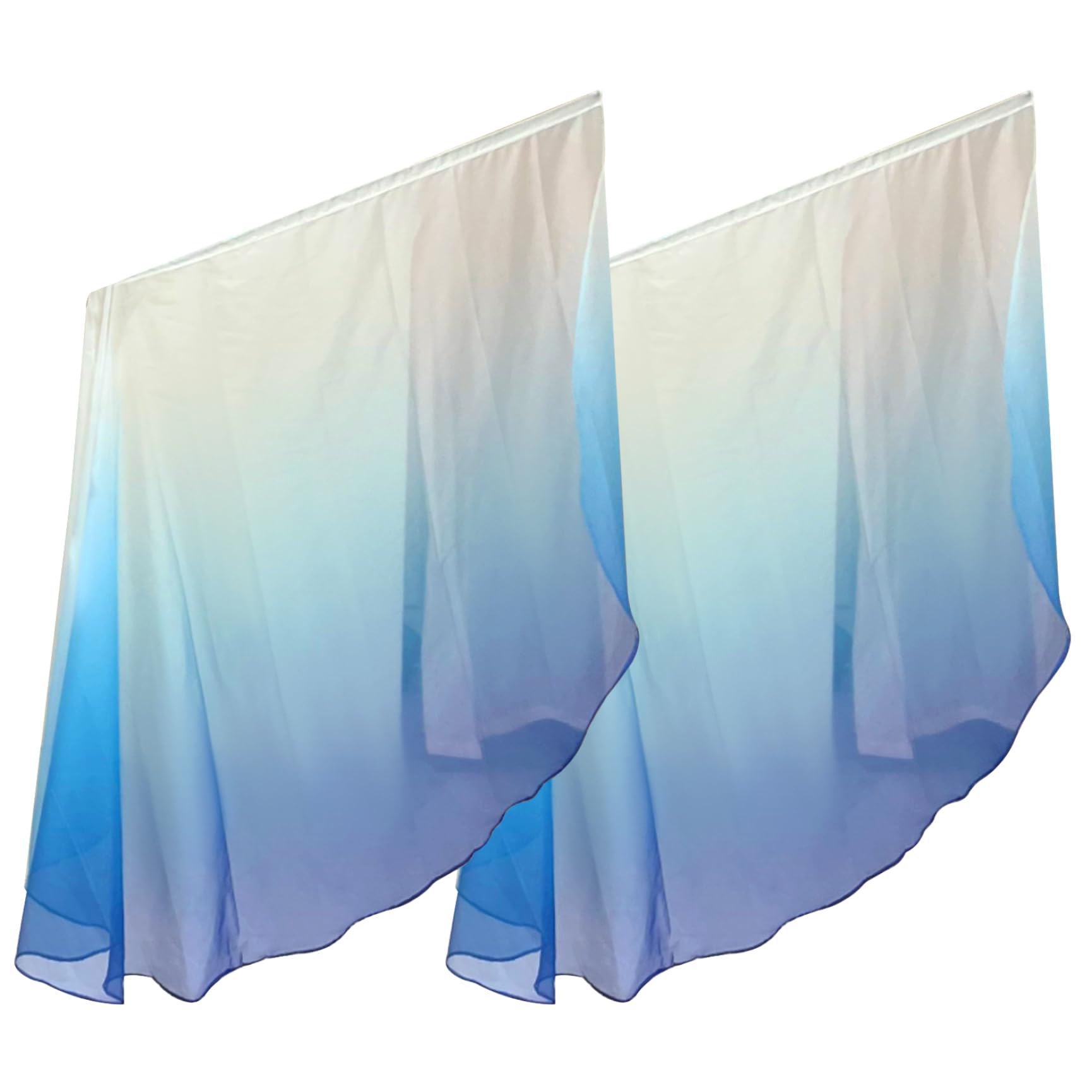 Drapeaux de culte danse louange église dégradé blanc 2 pièces