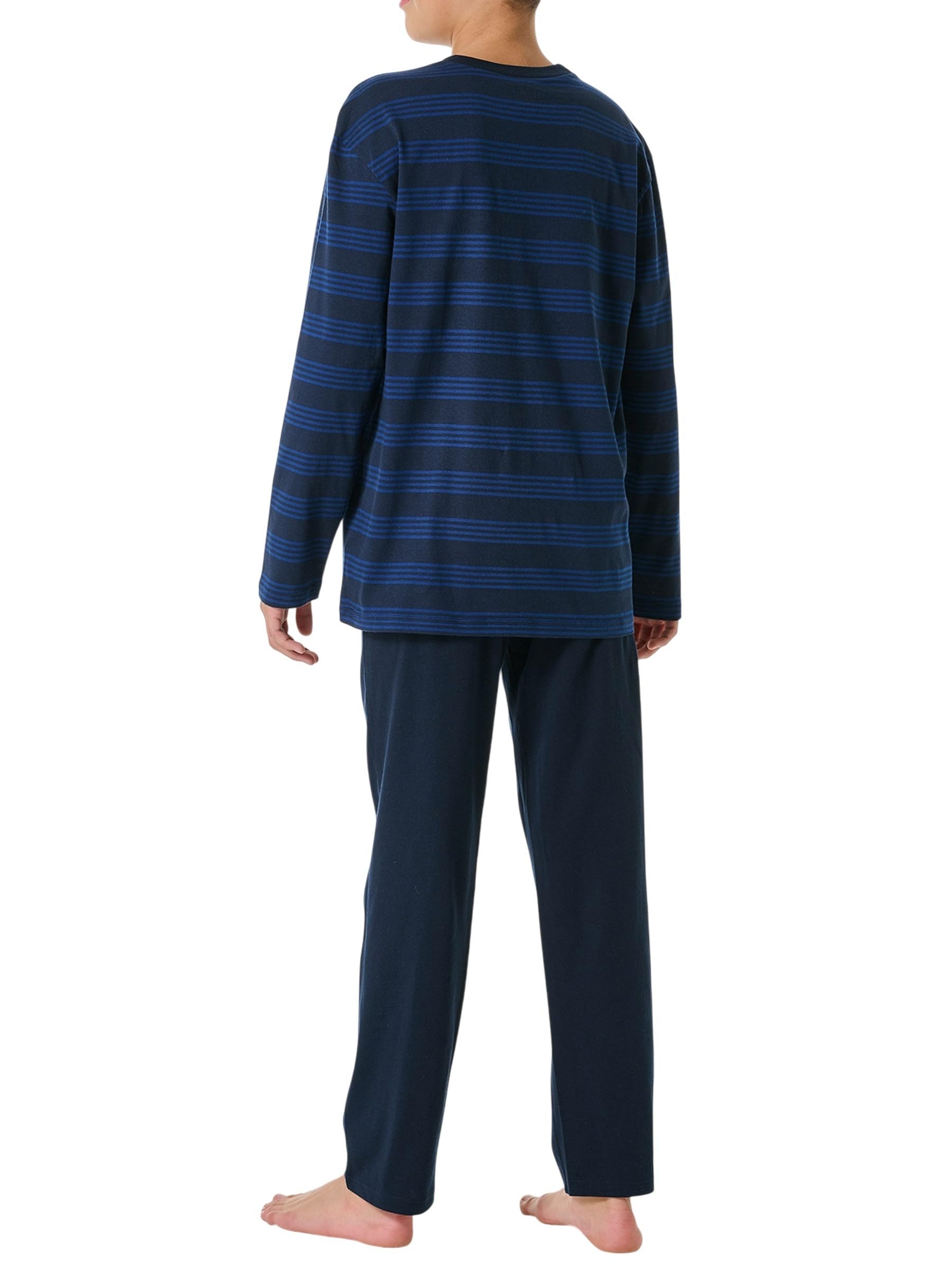 Schiesser Jungen Schlafanzug Set Lang - 100% Organic Bio Baumwolle - Größe 140 bis 176 Set di Pigiama Bambini e Ragazzi