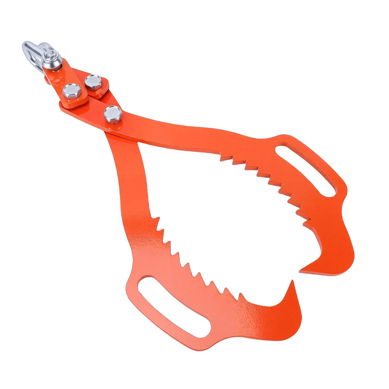 Garras para Troncos, Garras de Levantamiento de Troncos Tijeras para Madera Diseño de 2 Garras con Dientes, Apertura de 21 Pulgadas, Acero al Carbón, para Troncos Pesados