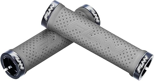 Funn Combat II - Agarres de manillar de bicicleta de montaña con doble bloqueo en la abrazadera, agarres cómodos y duraderos con diámetro interior