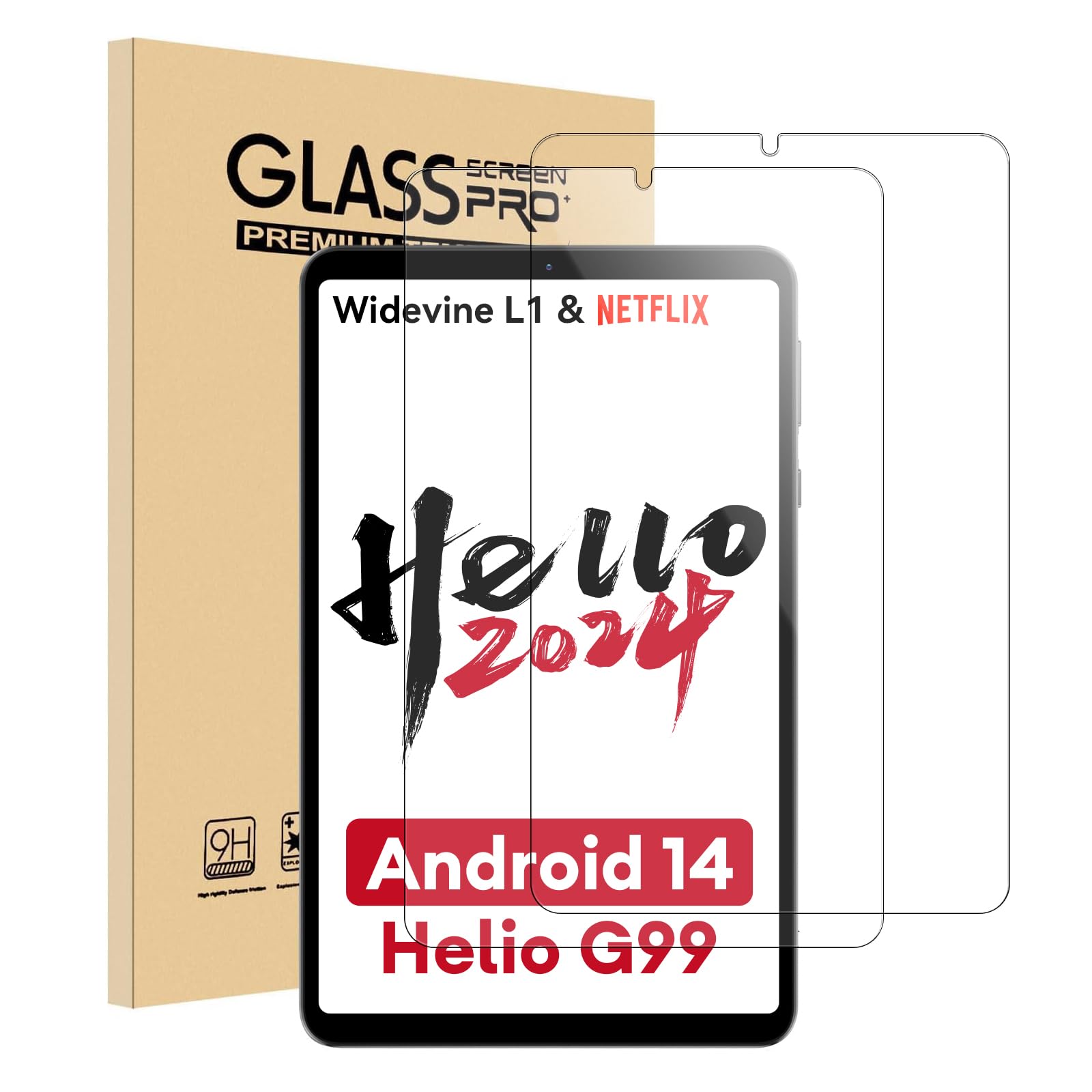 Amazon | 2枚入りHeadwolf FPad3+FPad5タブレット 専用保護