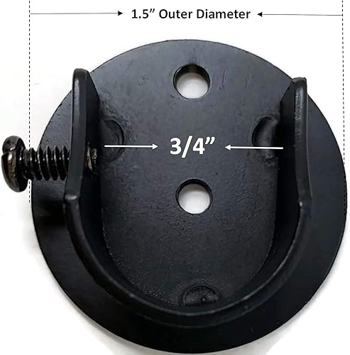 Miniatura 2 de Urbanest Soporte de barra de cortina de montaje interior de 58 a 34 pulgadas para marco de ventana, armario y soporte de extremo de barra de cortina