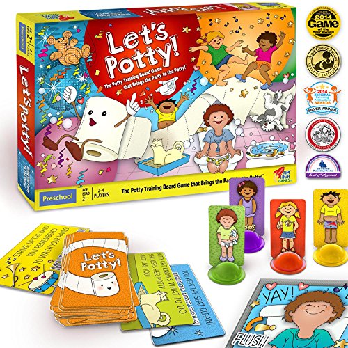 Let's Potty! Potty Training Board Game! No More Diapers, Toilet Train Toddlers Early!