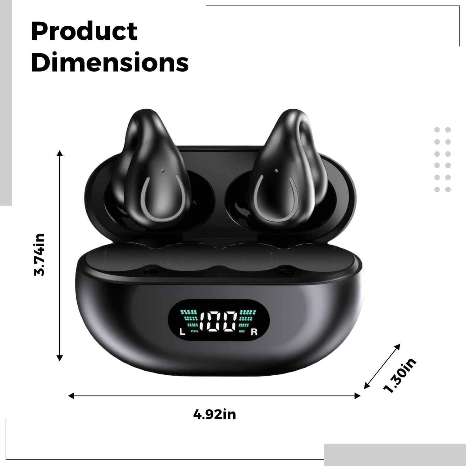 AI Translation Earbuds, Real Time Translation for 140+ Languages, 0.028S Latency, Clip-On Design, Noise Cancelling, IPX5 Waterproof Wireless 5.3 Earphones