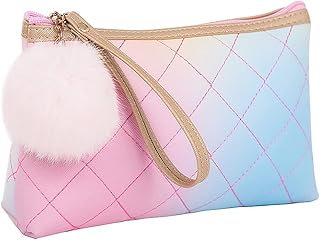 Rosa Porta Trucchi Ragazza,Beauty Case da Viaggio Borsa da Toilette Impermeabile per Donna e Uomo,Grande Borsa Porta Trucchi,Trousse da Viaggio con Zip Borsa Cosmetic