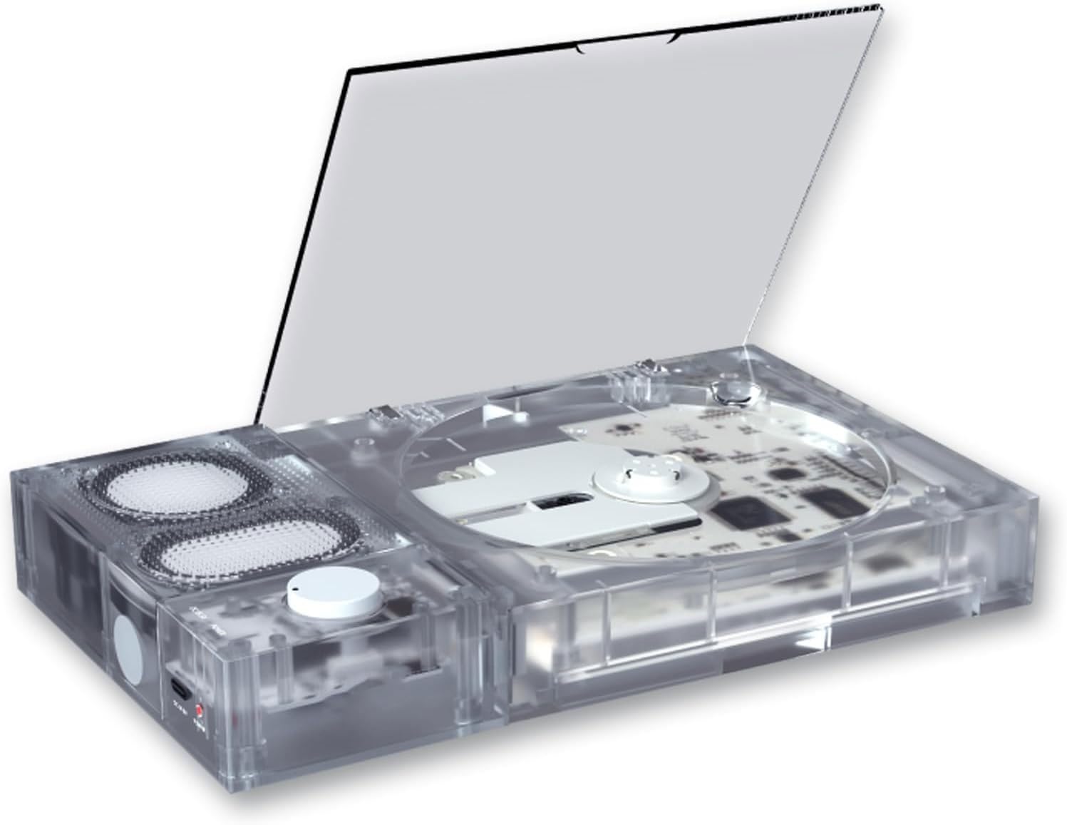 Lettore CD con altoparlante Bluetooth staccabile, design portatile e ricaricabile, uscita stereo da 3,5 mm per uso domestico o in ufficio