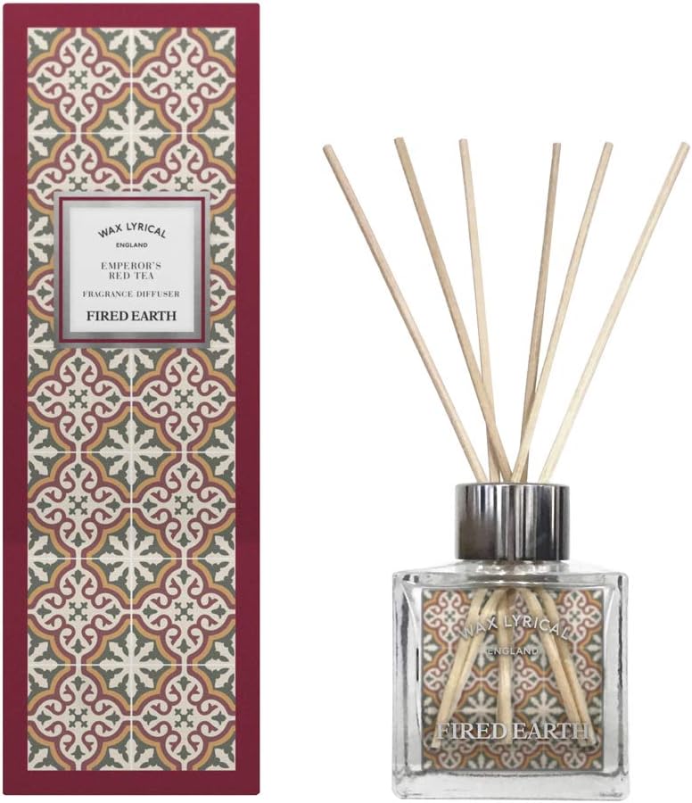 Wax Lyrical Fired Earth Reed Diffuser 100ml Emperors Red Tea, Multi, Medium
