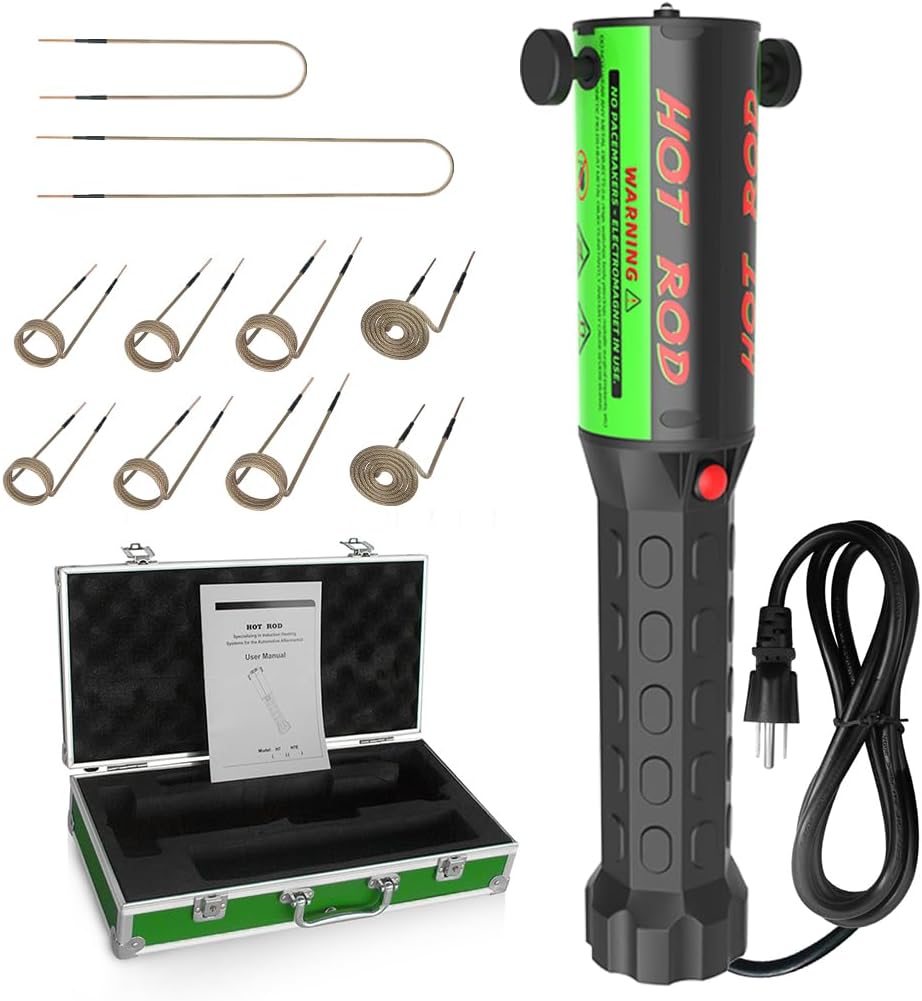 Solary Magnetic Induction Heater - Handhled Bolts Heating Removel Tool with 10 Coils and Portable Tool Box