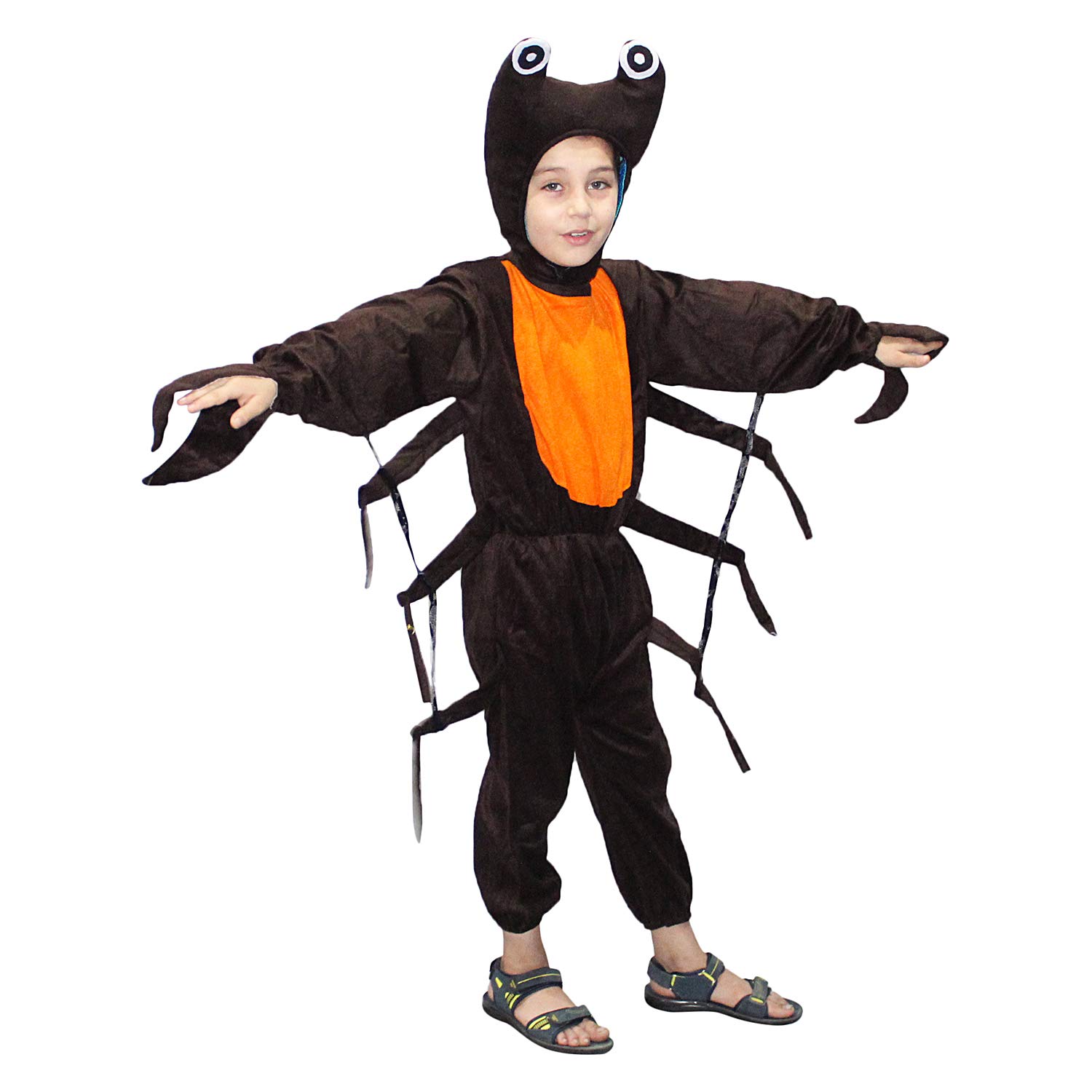 Kaku Fancy Dresses Crab Fancy Dress/Insect Costume For Kids/Lobster Costume -Brown, 5-6 Years, For Boys (B07TV6YNSN) Amazon Price History, Amazon Price Tracker