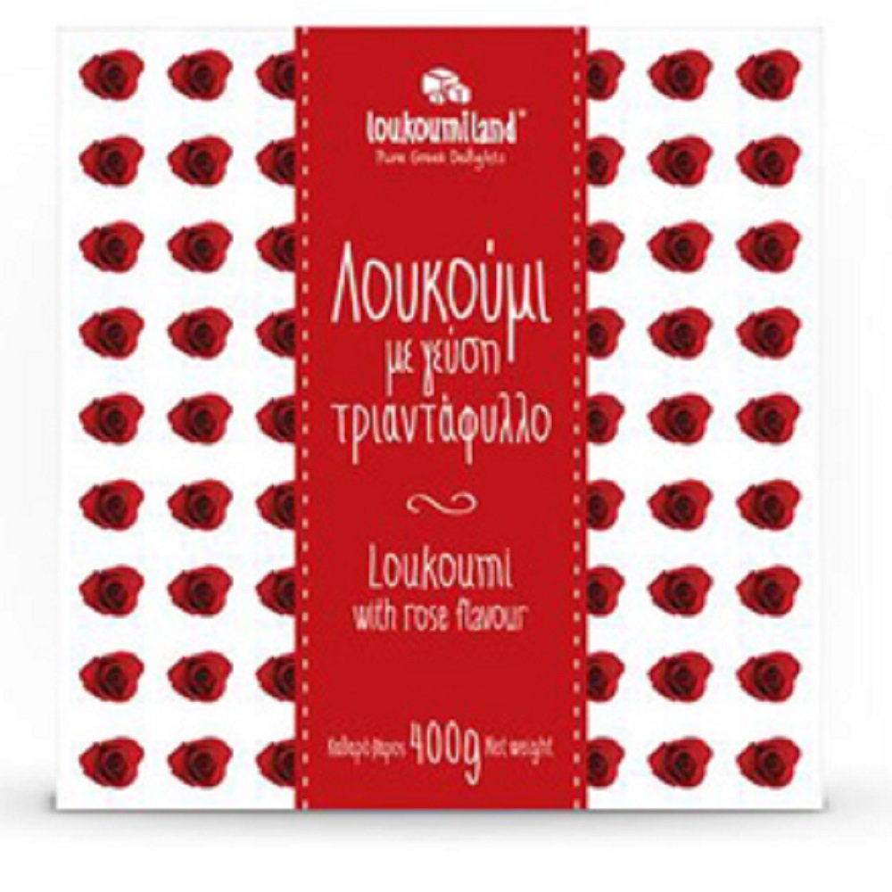 WASOTO Greek Delights Loukoumi, Rose Flavor, 400gr, Imported from Greece_AB