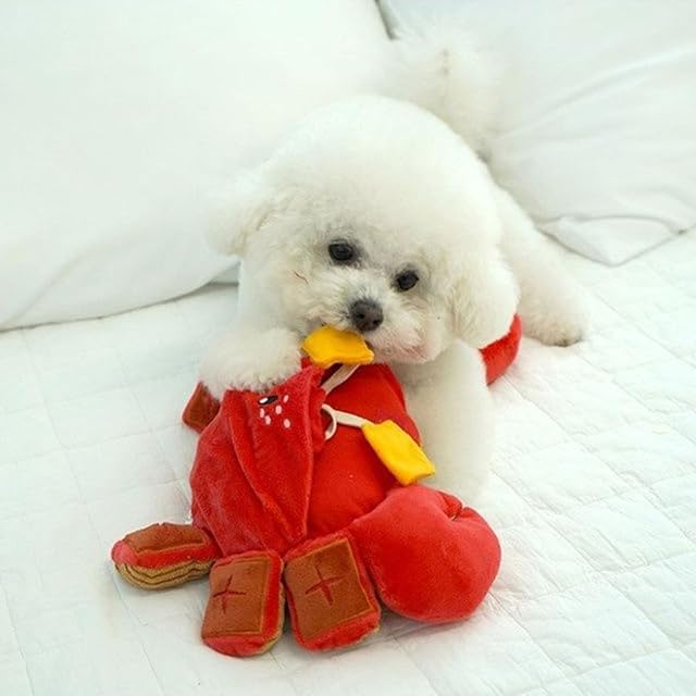 Foto 8 de 8 de Beimus Juguete para Perros Snuffle Squeaky Crabs Treat Dispensing Interactive Chew Toy Aliviar Estrés Snacks…