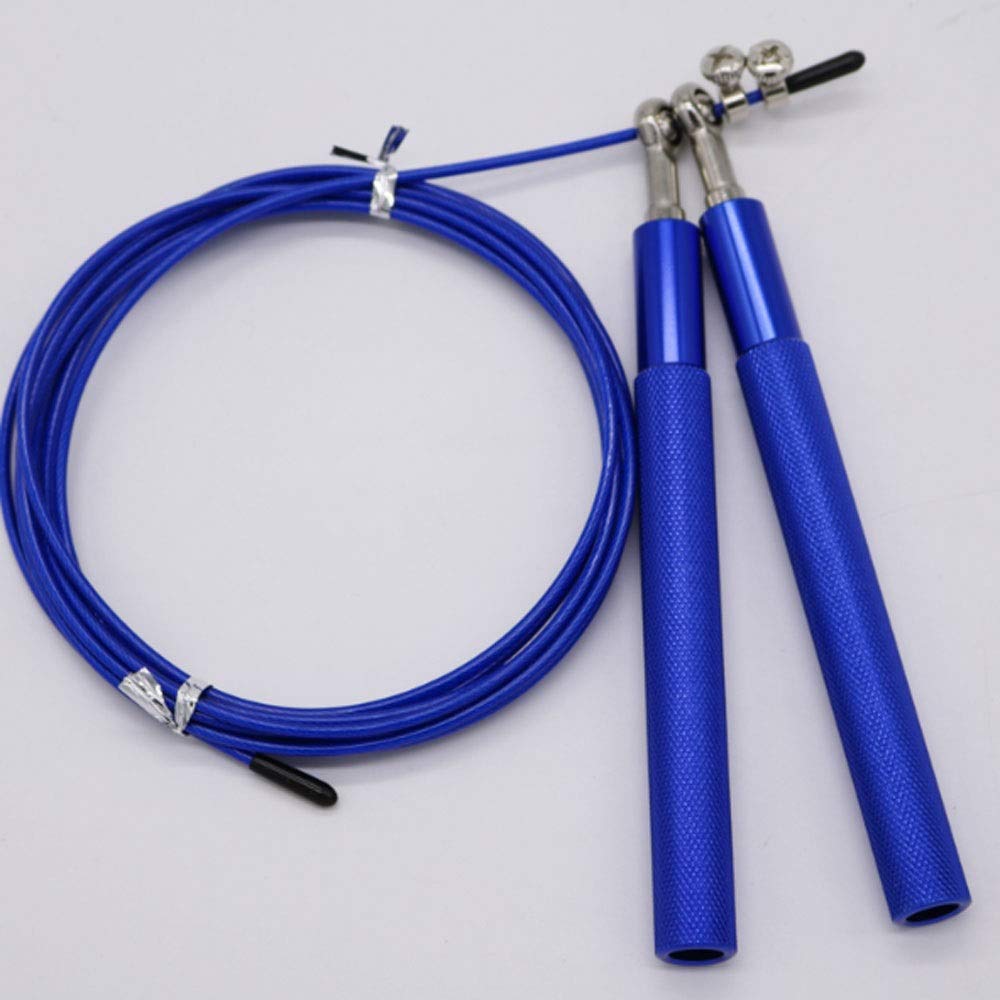 XIANGFATS Cuerda Saltar Ajustable de la Cuerda de Acero de Alta Velocidad de Salto Doble rodamiento Gimnasio comba de Saltar la Cuerda Ejercicio Fitness Equipment Saltar la Cuerda (Color : 2)