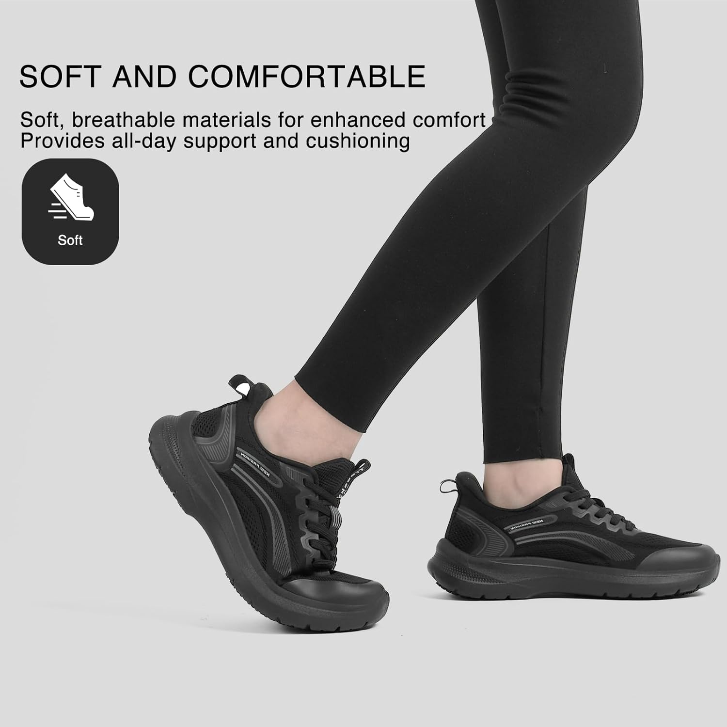 Treesky Non Slip Work Shoes for Women in Food Service - Slip Resistant, Comfortable & Lightweight Sneakers, Suitable for Restaurant, Kitchen & Nursing Crews - Image 4