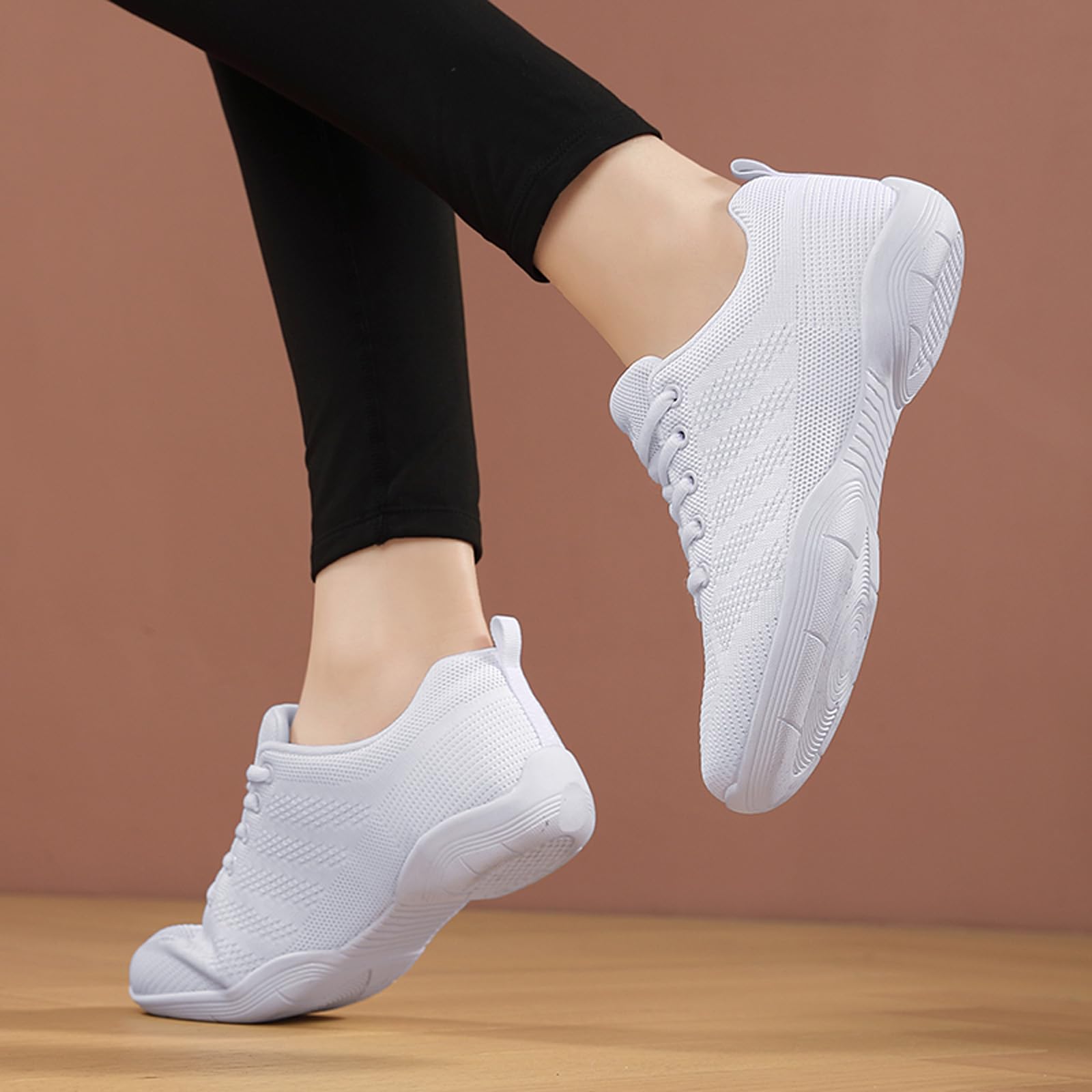Mädchen Cheerleading Schuhe Cheer Sneakers Tennis Tanzschuhe Atmungsaktiv Super Light White Cheer Schuhe für Frauen Athletic Training Tennis Walking Sneakers