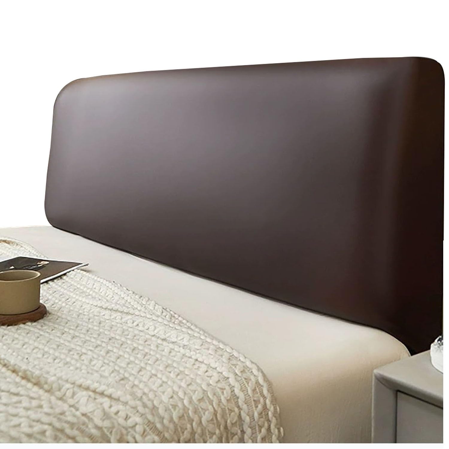 Bllmtear 4 Waterproof Bed Headboard Cover For California King Twin Queen Full Bed Head Board Slipcover Protector For Dormitory Bedroom Decor(,110-130Cm/43-51In)