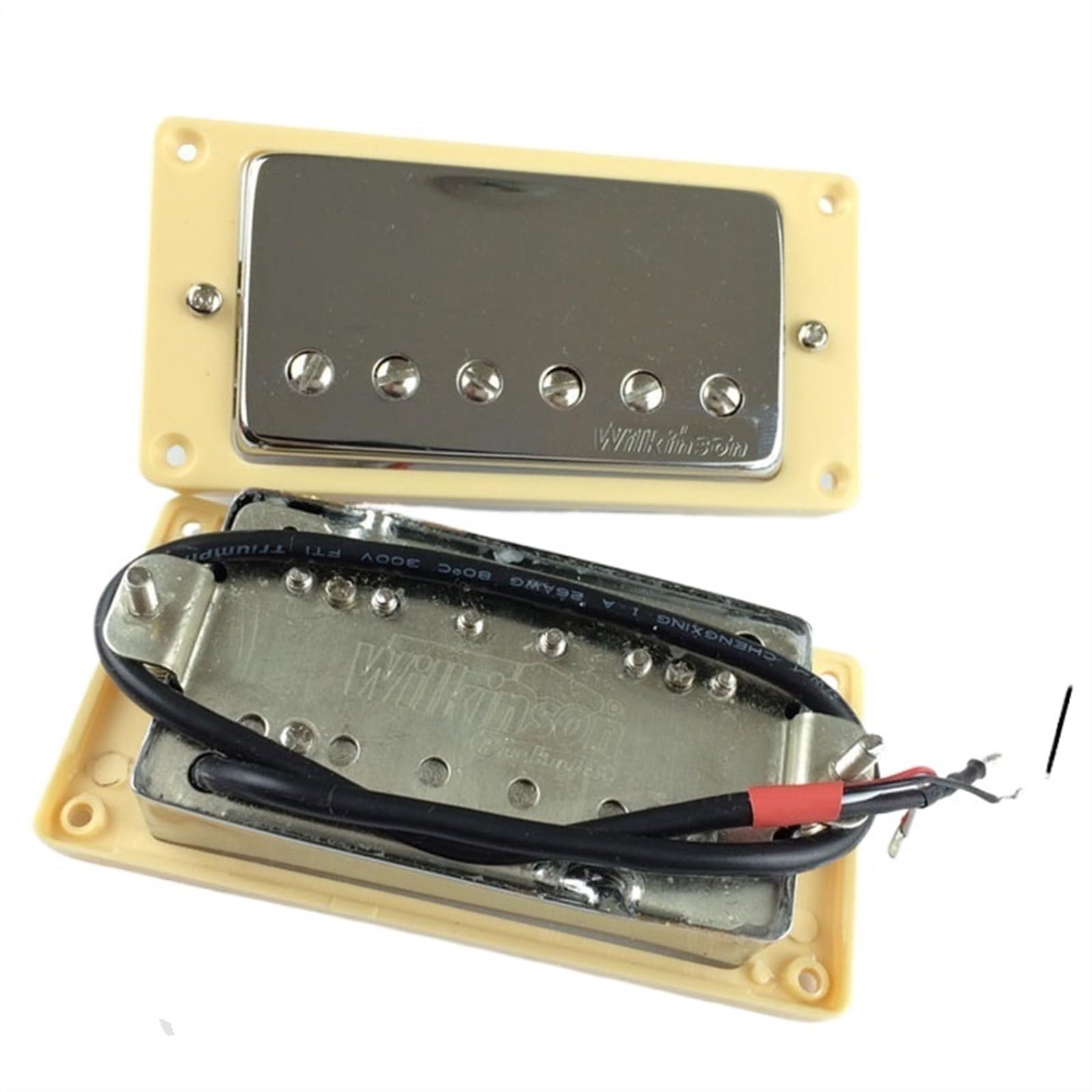 E-Gitarre Pickups Set Humbucker-Tonabnehmer Für LP-E-Gitarre Silberner Geschlossener Tonabnehmer