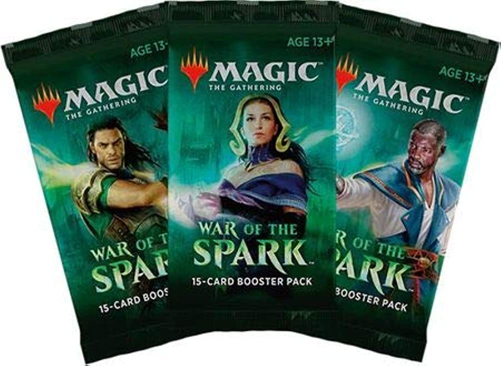 Amazon.com: Magic The Gathering War of The Spark 3 Booster Packs : Toys &  Games