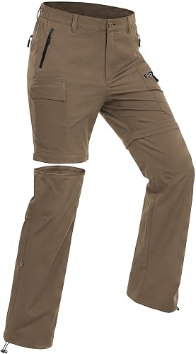 Wespornow Women's-Hiking-Pants Convertible-Zip-Off-Quick-Dry-Pants for Cargo, Camping, Travel, Outdoor, Fishing, Safari
