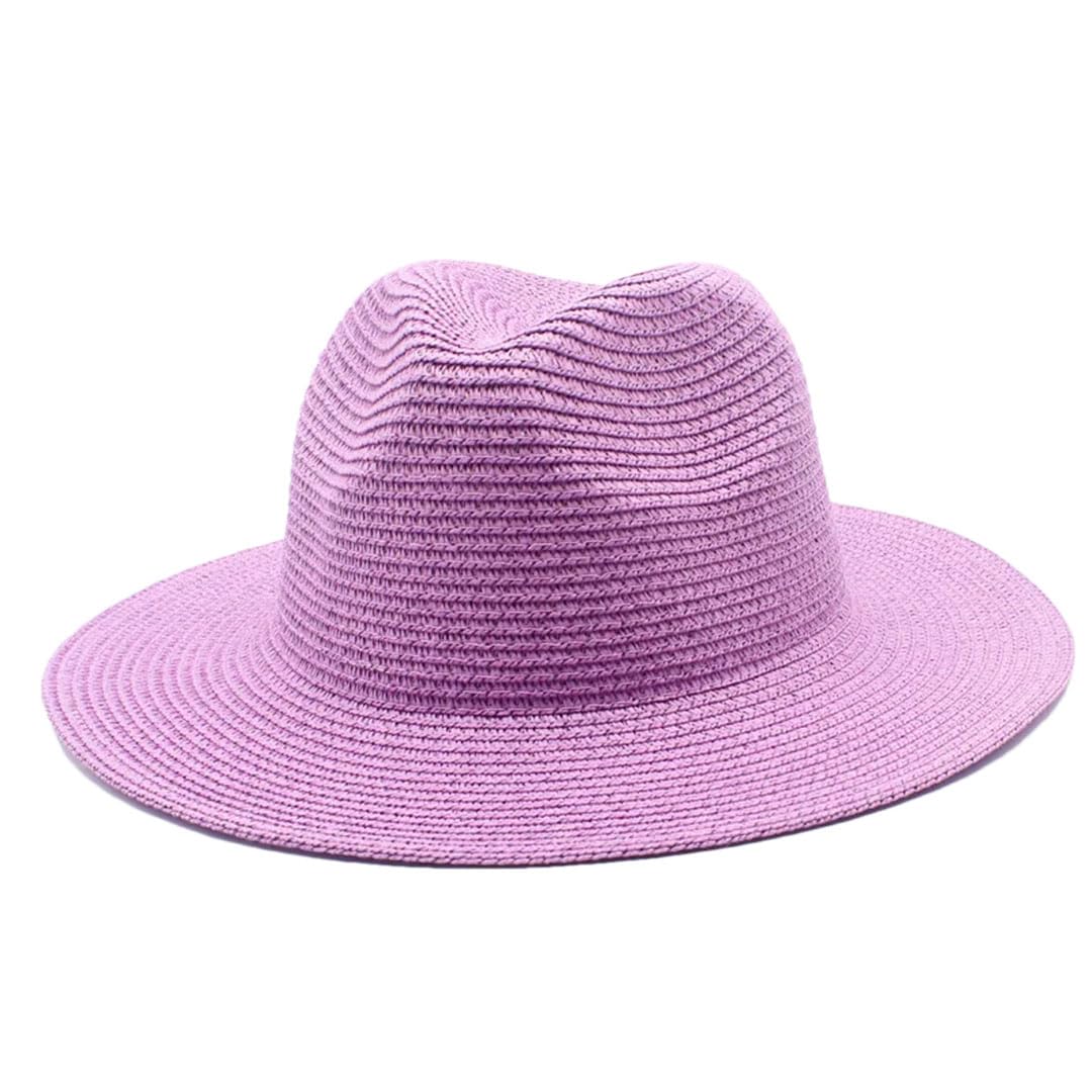 EYRMQWJPC Wide Brim Sun Hat, Men's And Women's Summer Panama Wide Brim Paper Straw Hat Multifunction Outdoor Jazz Beach(3)