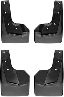WeatherTech No-Drill MudFlaps for Dodge Ram Truck 1500 (No Fender Flares)- Front & Rear Set, Black (110093-120093)