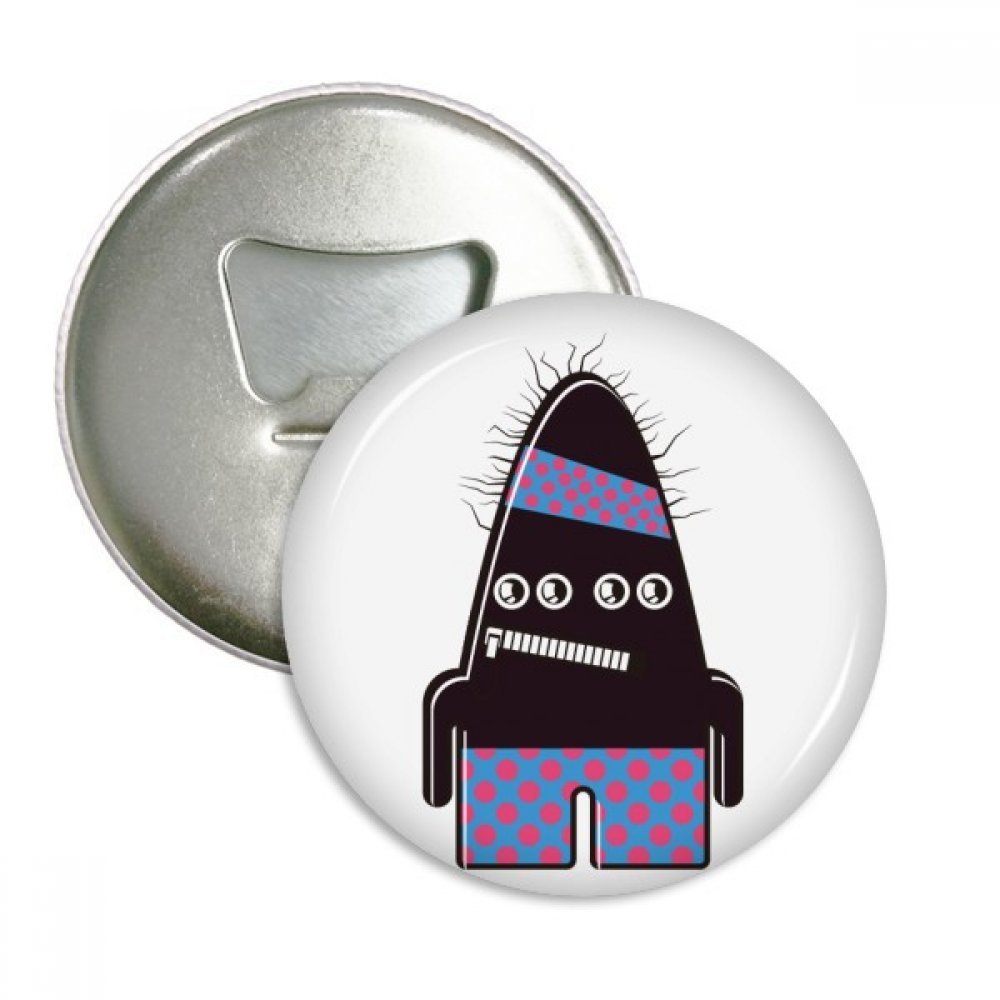 Ouvreur aimants pour réfrigérateur alien monster noir badge bouton cadeau univers DIYthinker