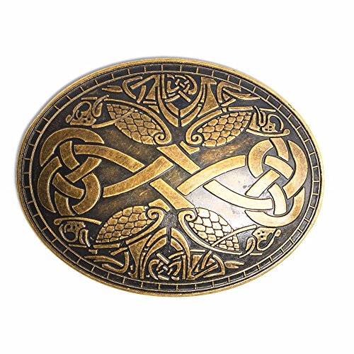 BLESSUME Jahrgang Mittelalterlich Wikinger Brosche (Style#1, Bronze) Cover