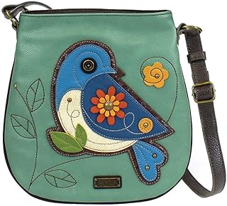 Chala Handbags Blue Bird Deluxe Crossbody Handbag