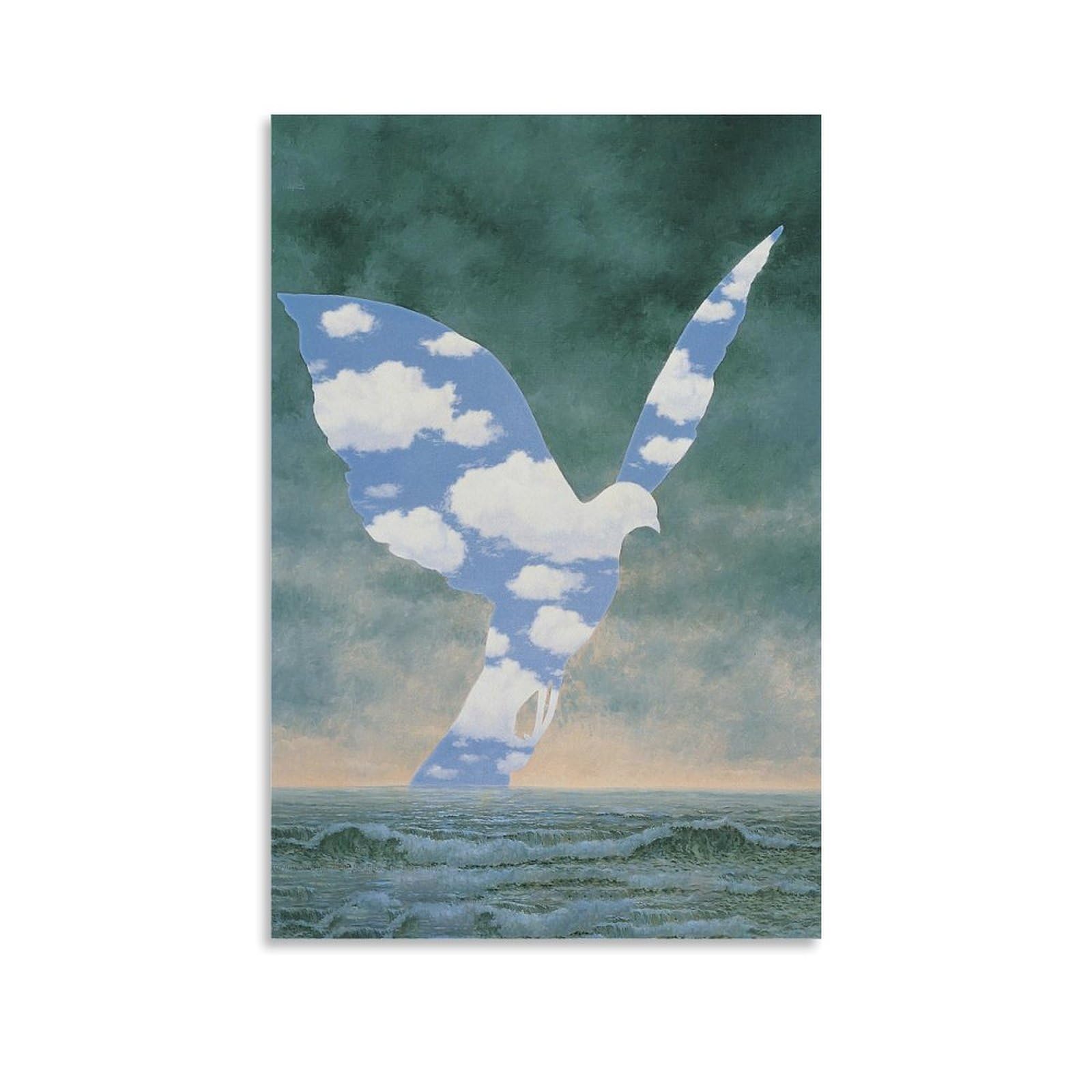 XuXueCC Rene Magritte Wall Art Prints Paintings Poster The Big Family Wall Art Aesthetic Canvas Painting Picture Living Room Decor Home Unframe 12x18inch(30x45cm)