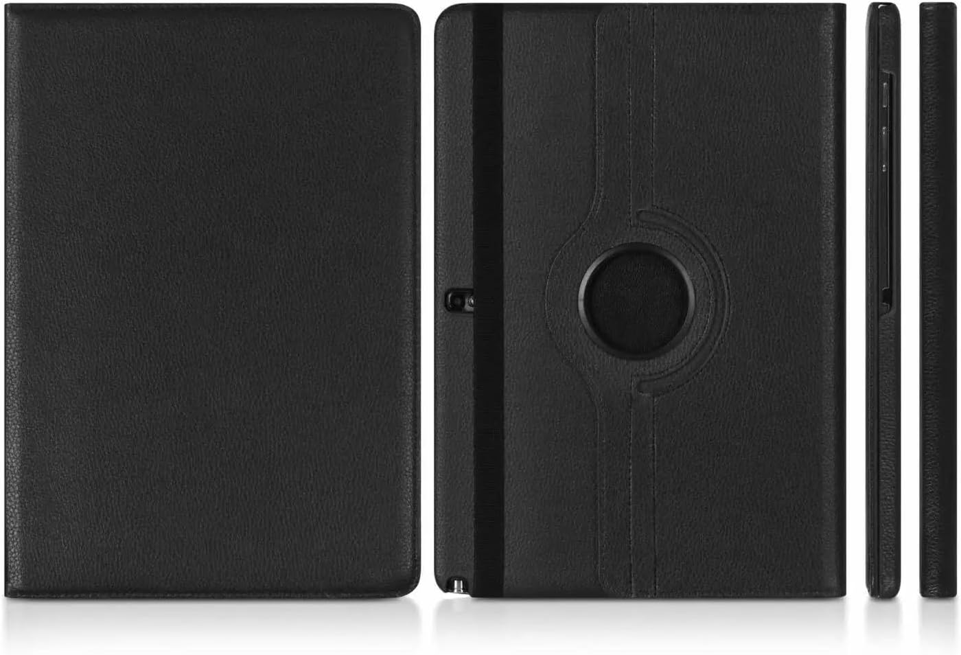 Suitable for Samsung Galaxy Tab Note Pro 12.2" P900 P901 P905 Tablet Case 360 Rotating Bracket Flip Stand PU Leather Cover(White)