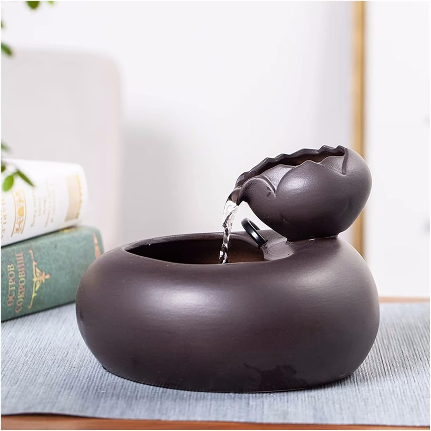 Tabletop Fountains Ceramic Tabletop Water Fountain Feature Zen Tabletop