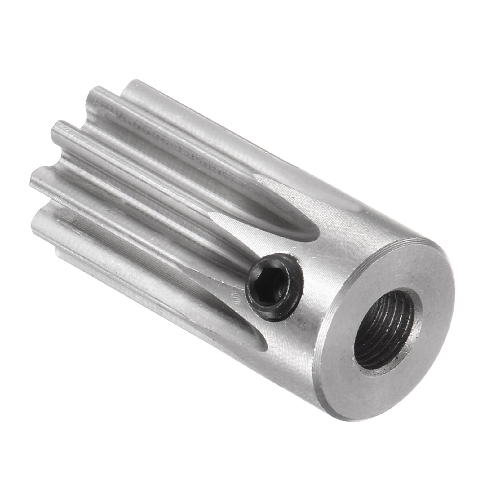 Pignon Droit à Denture Droite Mod 1 de 10 Dents - [Alésage de 5 mm x Hauteur de 20 mm] Pignon de Différentiel d'Engrenage Droit, en Acier Inoxydable, Ton Argent