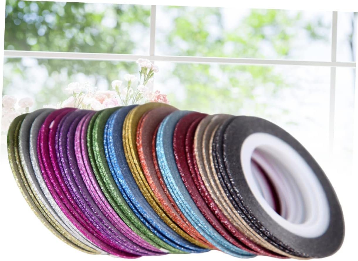Didiseaon 156rolls Frosted Nail Art Tape Mixed Nail Decoration for Manicure Pedicure Easy to Use Self-Adhesive Design for Creative Art Designs