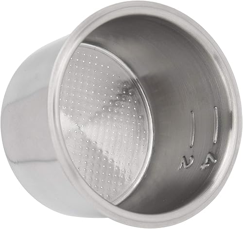 Miniatura 8 de Filtro de café, 4 tazas de 2.008 in de acero inoxidable de una sola pared no presurizada filtro poroso cesta apto para DeLonghi, para EUPA, para