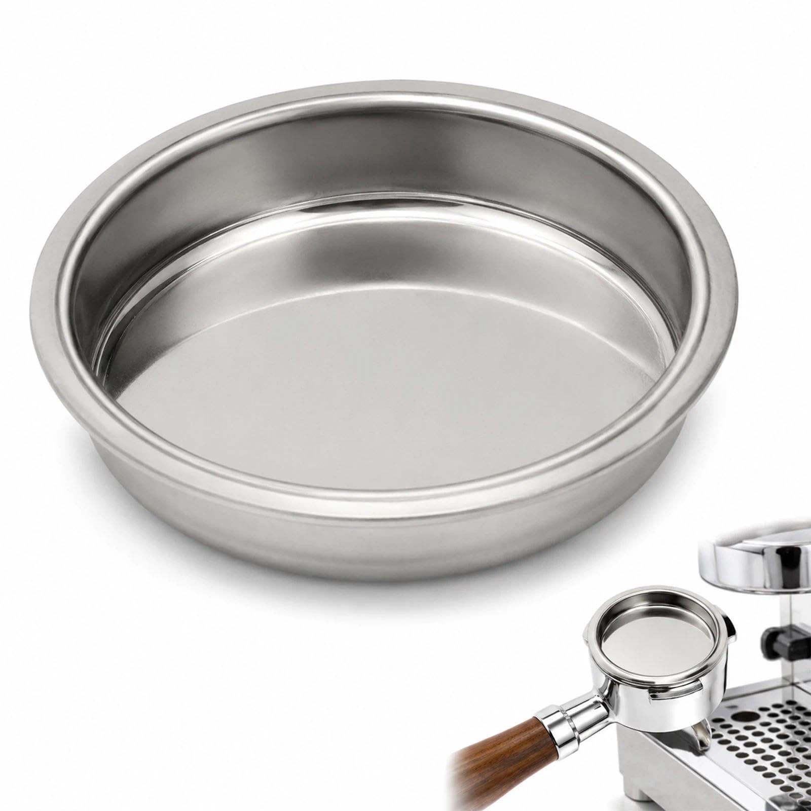 Livawnd Blind Filter, 58mm Blanking Disc, Stainless Steel Backflush Insert Cleaning Disc for Coffee Machine