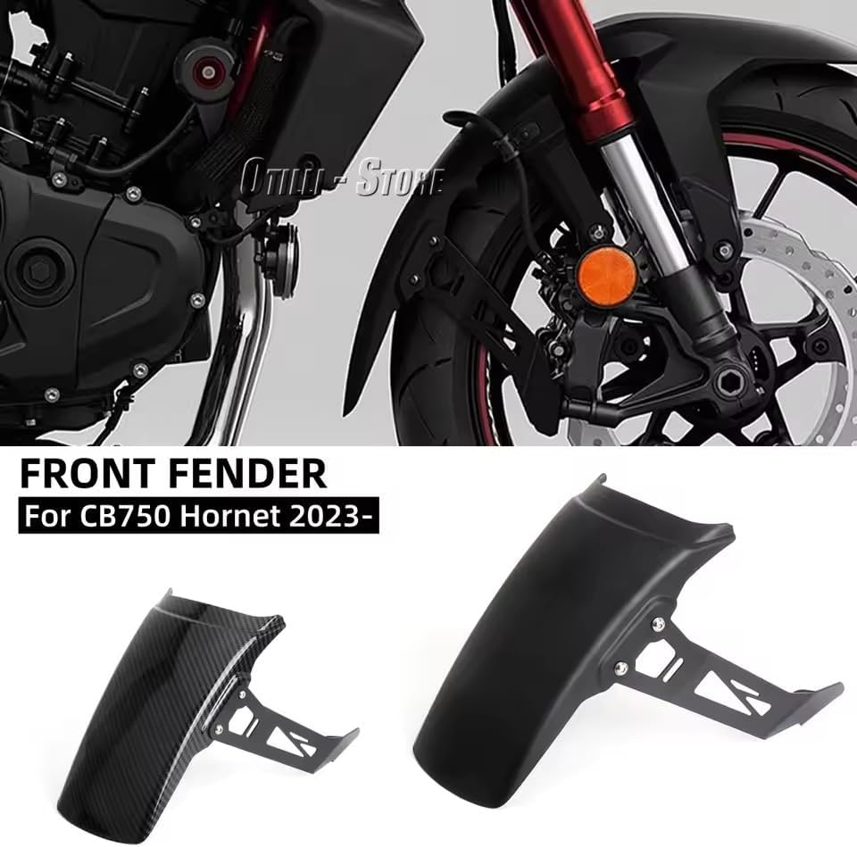 for Honda CB 750 CB750 Hornet 2023 2024 Motorcycle Accessories Front Fender Extension Mudguard Extender Splash Guard Lengthener (Black)