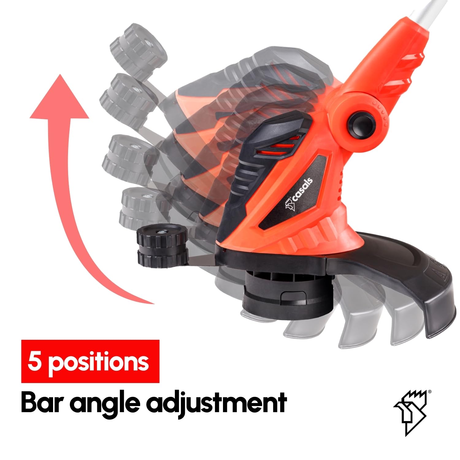 Casals - Débroussailleuse et coupe-bordure électrique | 550 W de puissance | 30 cm de coupe | 10 000 tr/min | Idéal pour jardins et mauvaises herbes