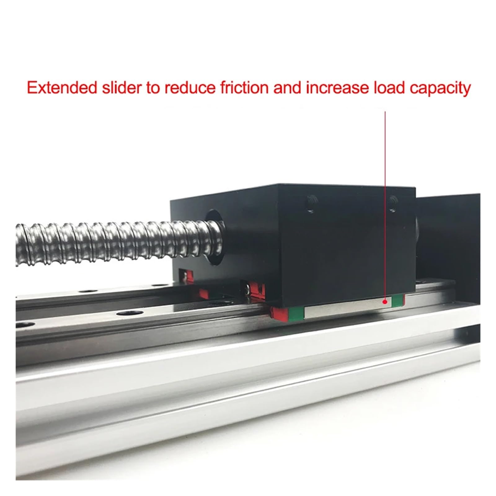 Vite a ricircolo di sfere, vite a ricircolo di sfe Asse del tavolo scorrevole Corsa del palco 100-800mm MGR12 12mm Kit attuatore lineare a vite a sfere SFU1605(Effective Stroke 400)